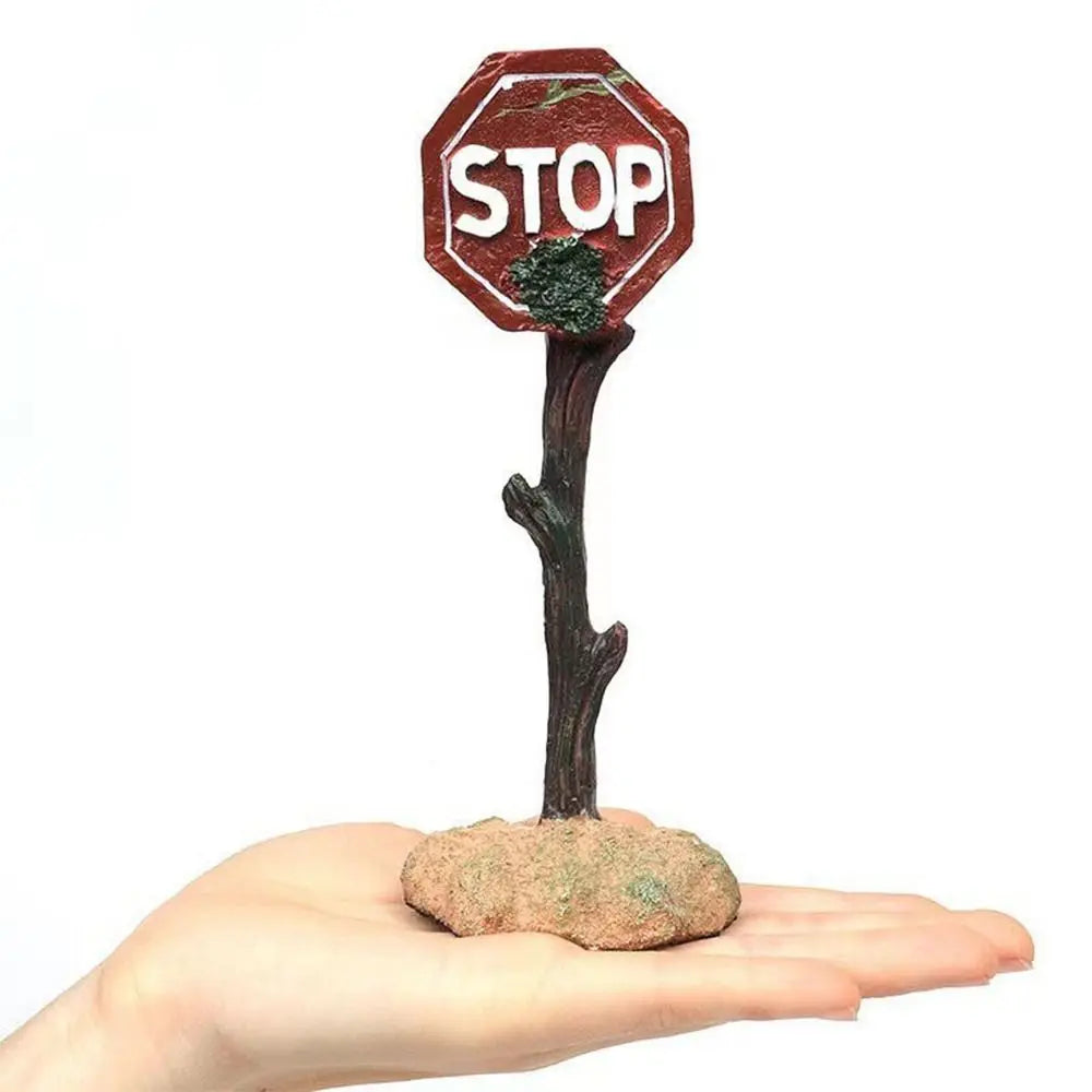 Fish Tank Warning Signs Landscape Accessories