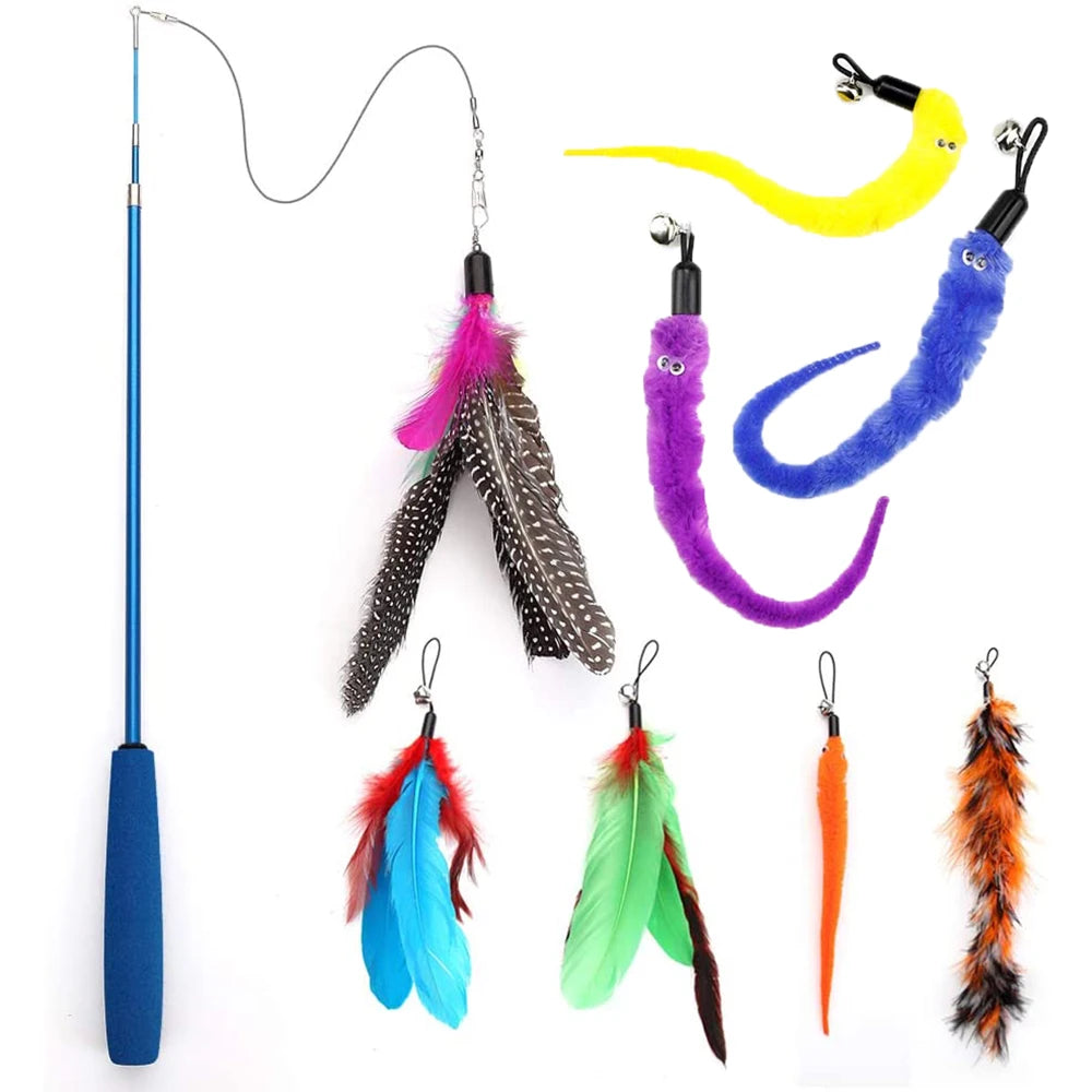 Cat Interactive Toy Feather Teaser