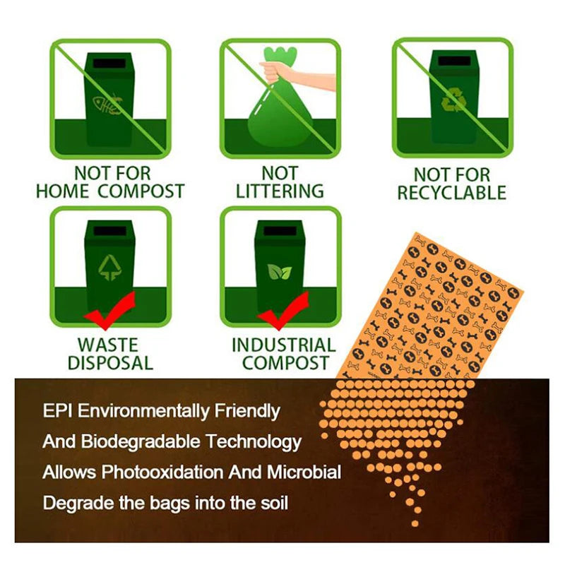 Dog Cat Poop Bags Biodegradable