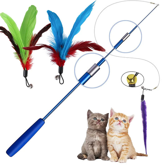 Cat Interactive Toy Feather Teaser