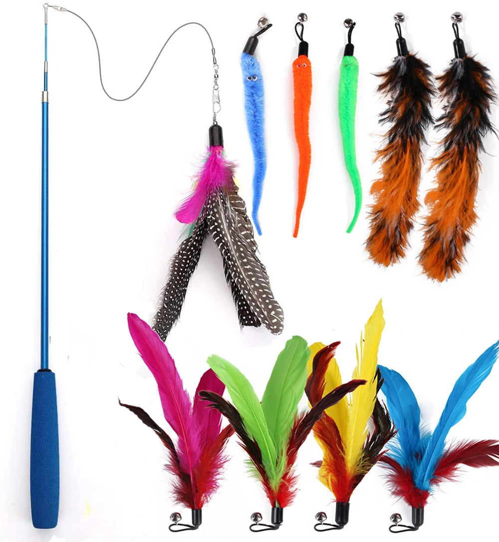 Cat Interactive Toy Feather Teaser