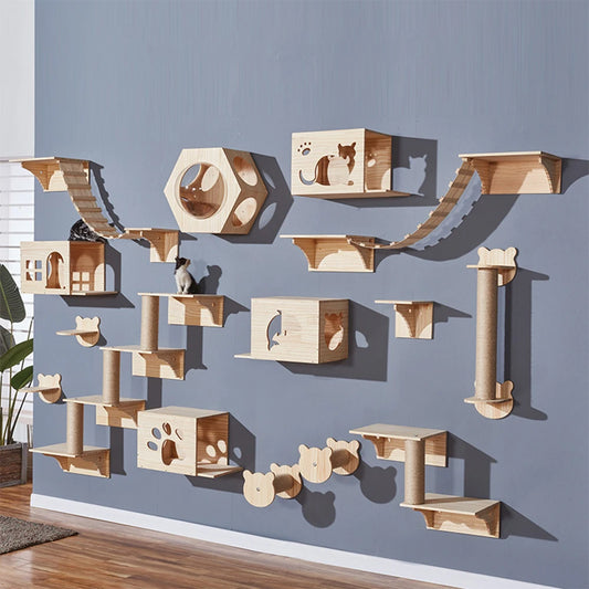 Cat Climb Wall Mount Furniture Scratching Post