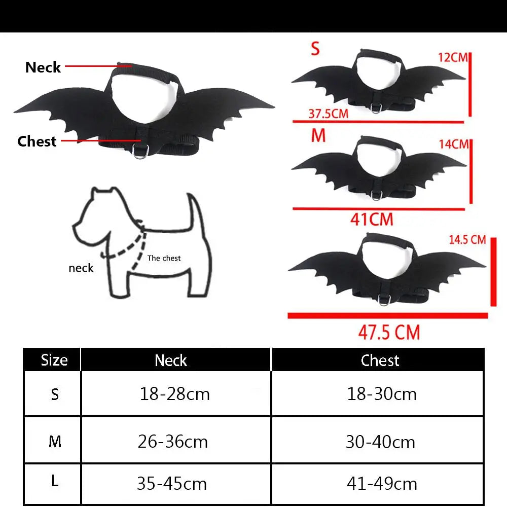 Cat Dog Bat Wings Costume Harness