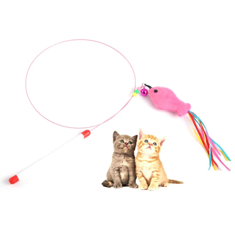 Cat Toy Mouse Or Fish Teaser Wire