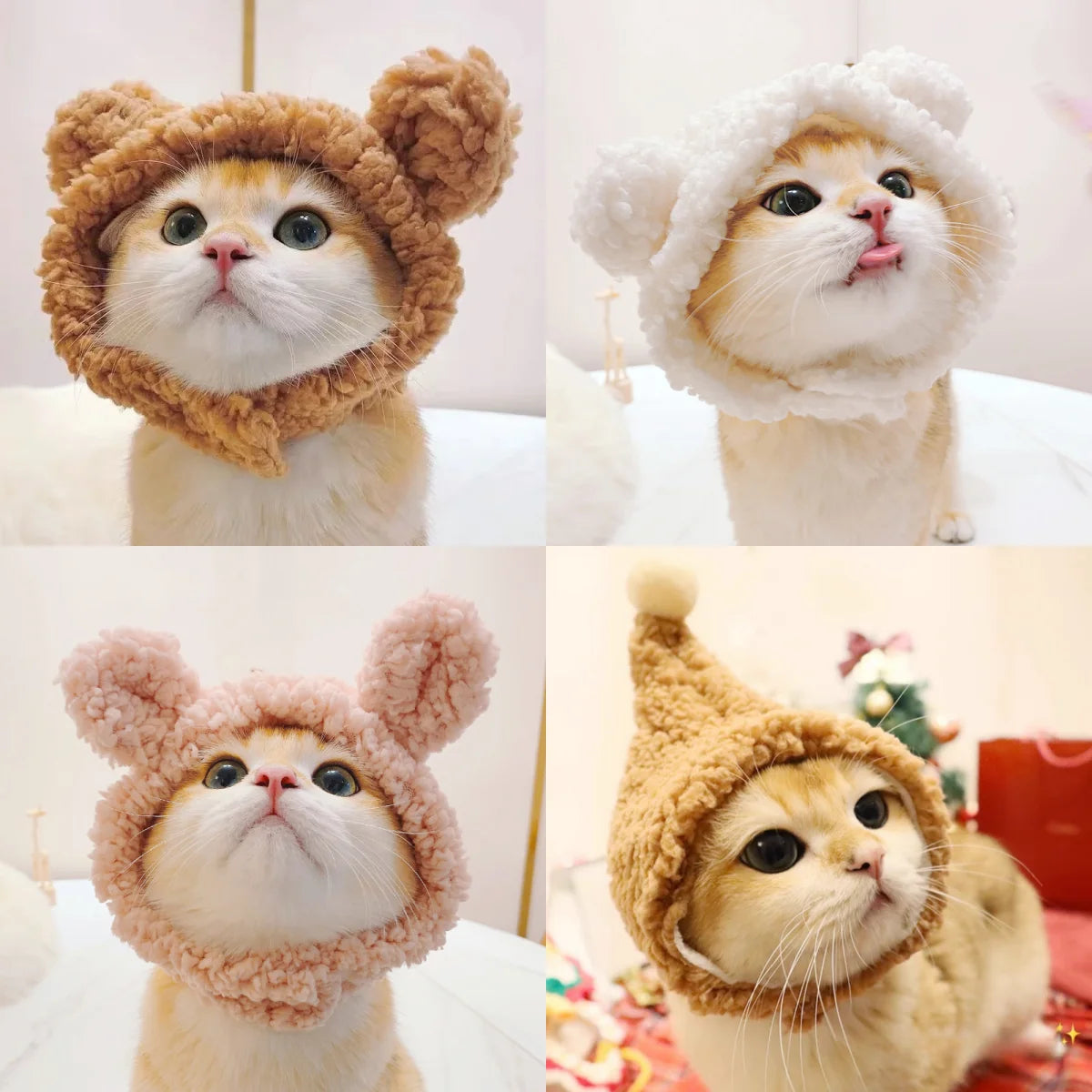 Cat Dog Cozy Bear Hat