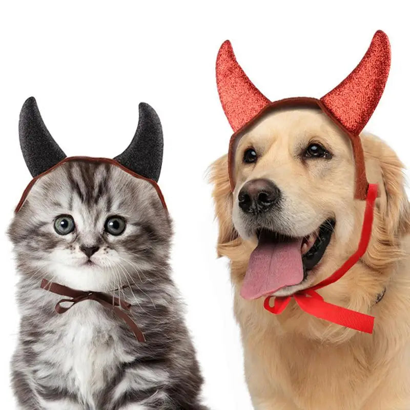 Cat Dog Devil Horns Costume W/ Earholes