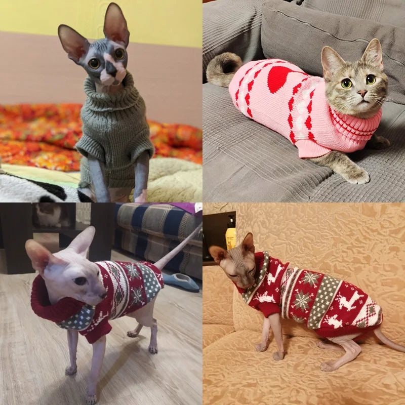 Cat Dog Winter Sweaters