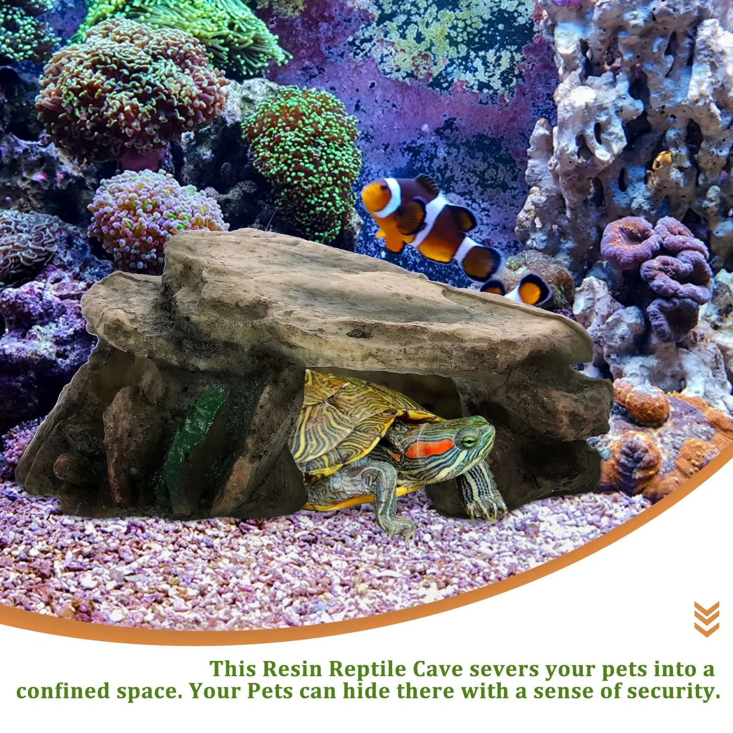 Reptile Habitat Fish Tank Platform Turtle