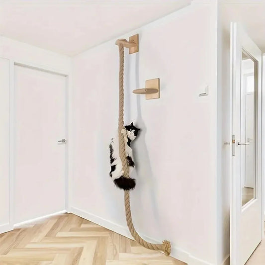 Cat Wall Mount Climbing Rope Pedestal