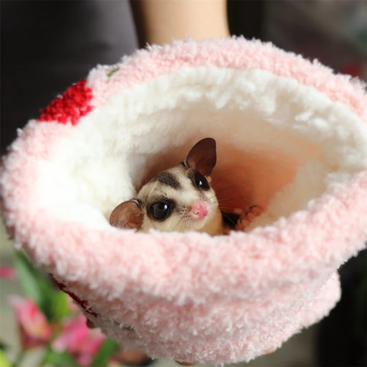 Cute Comfortable Small Pets Hanging Hammock Swing Bag Sugar Glider Sleeping Pouch Winter Warm Hamster Squirrels Ferret Nest Bed
Hanging Hammock Sleeping Pouch Sugar Glider