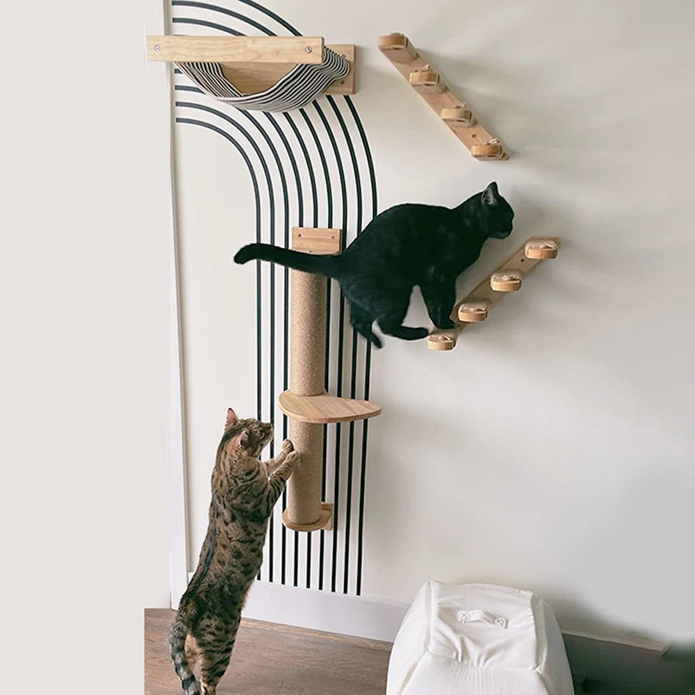 Cat Climb Wall Mount Furniture Scratching Post