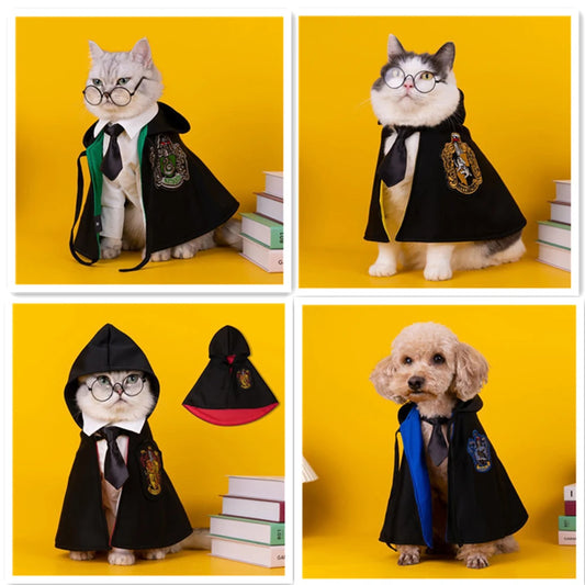 Cat Dog Cape Magician Costume