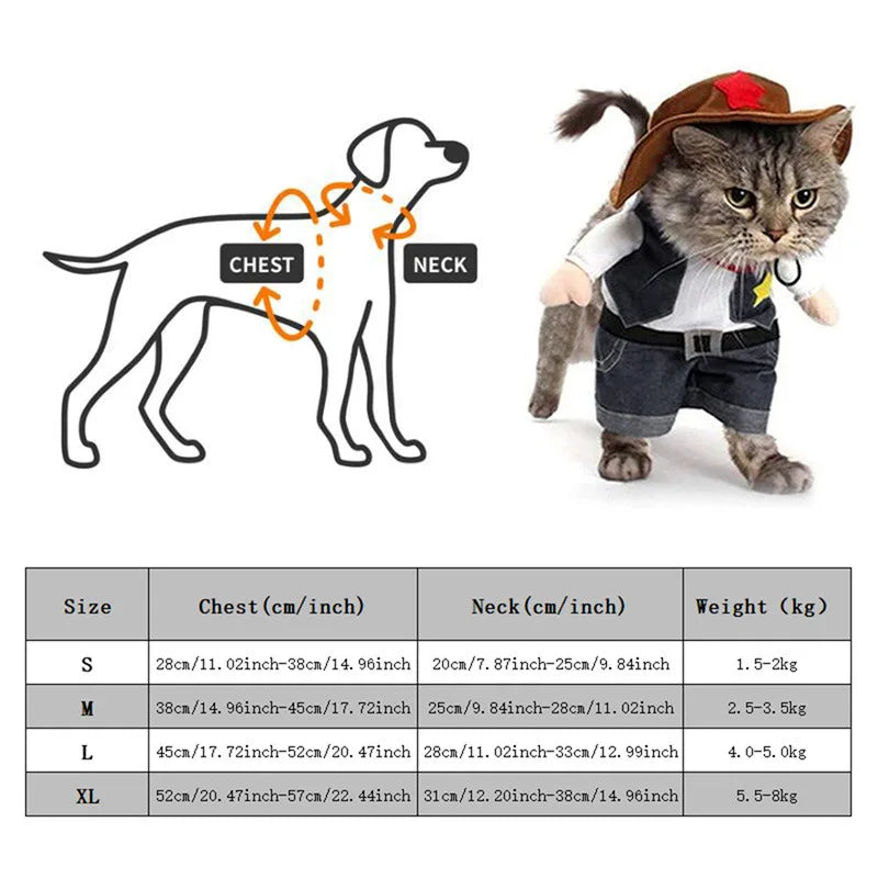 Cat Dog Sheriff/Cowboy Costume