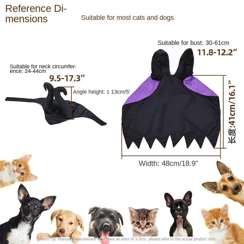 Cat Dog Maleficent Halloween Costume