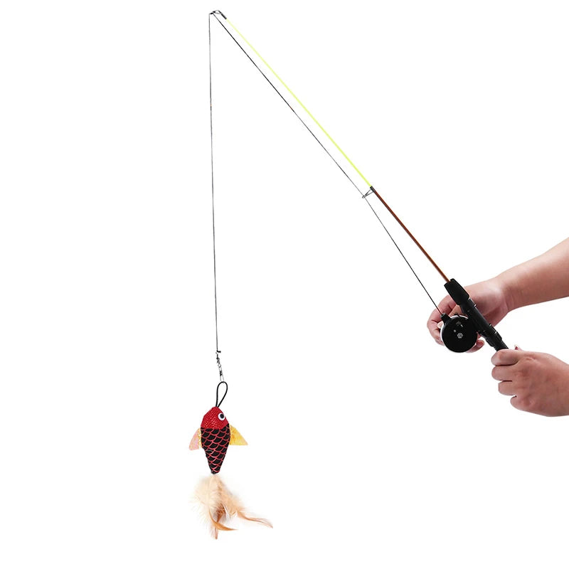 Cat Toy Fishing Rod Realistic Fish