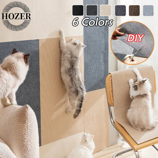 Cat Scratching Mat DIY Self-Adhesive Trimmable Carpet Cat Scratching Post Carpet for Anti-scratching Sofa Furniture Protection