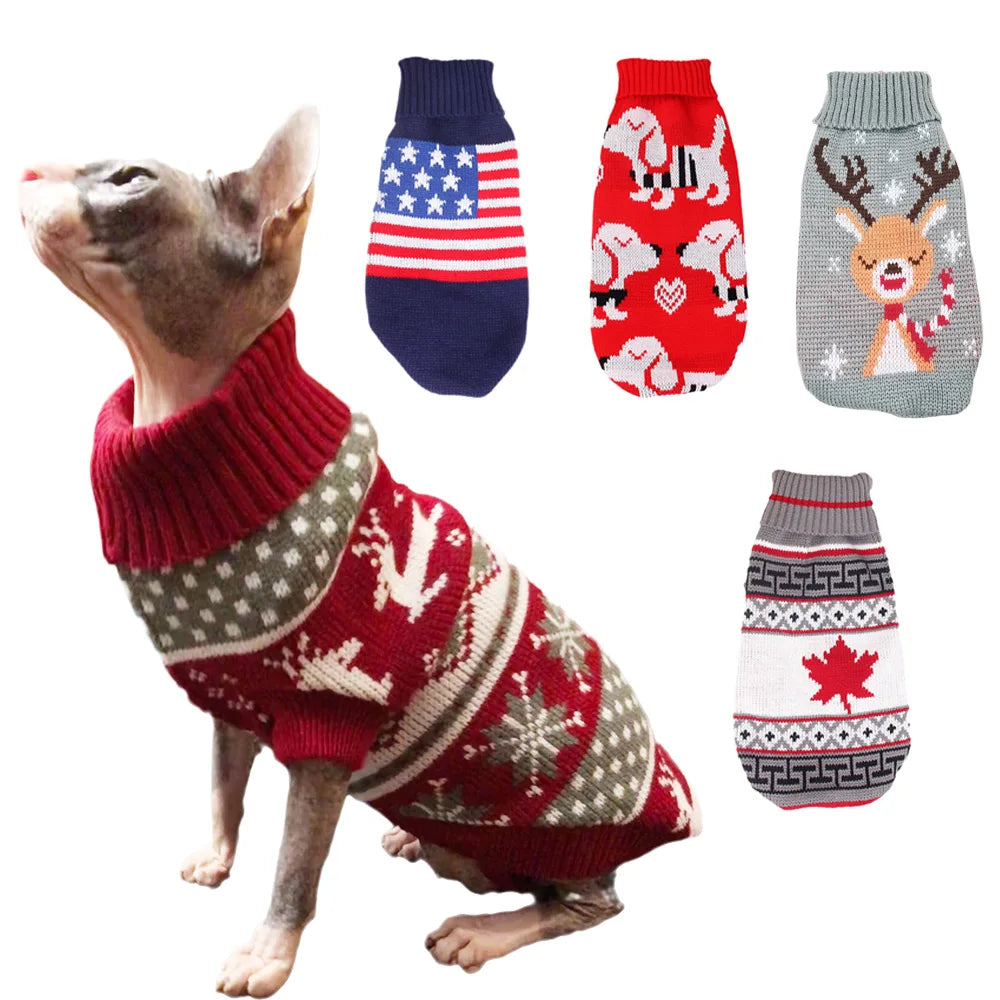 Cat Dog Winter Sweaters