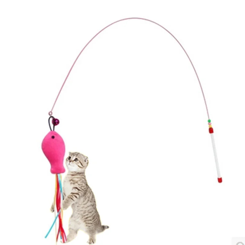 Cat Toy Mouse Or Fish Teaser Wire