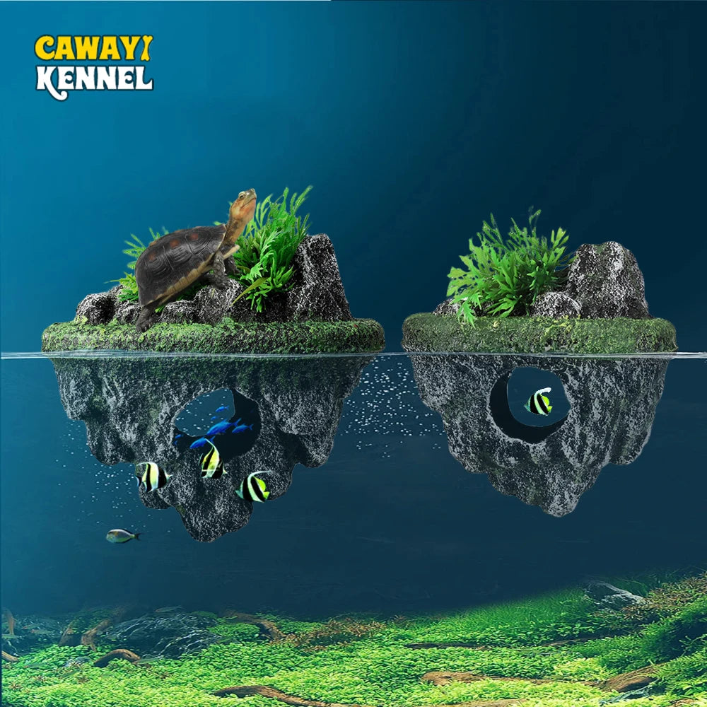 Suspended Island Fish Tank Decorative Creative Floating Stone Simulation Plants Caverns Crafts Ornaments Aquarium Accessories
Fish Tank Decor Floating Stone With :Plants