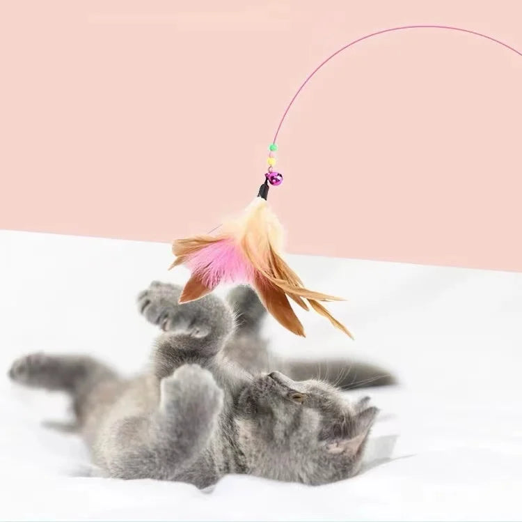 Cat Teaser Wand Feather Toy