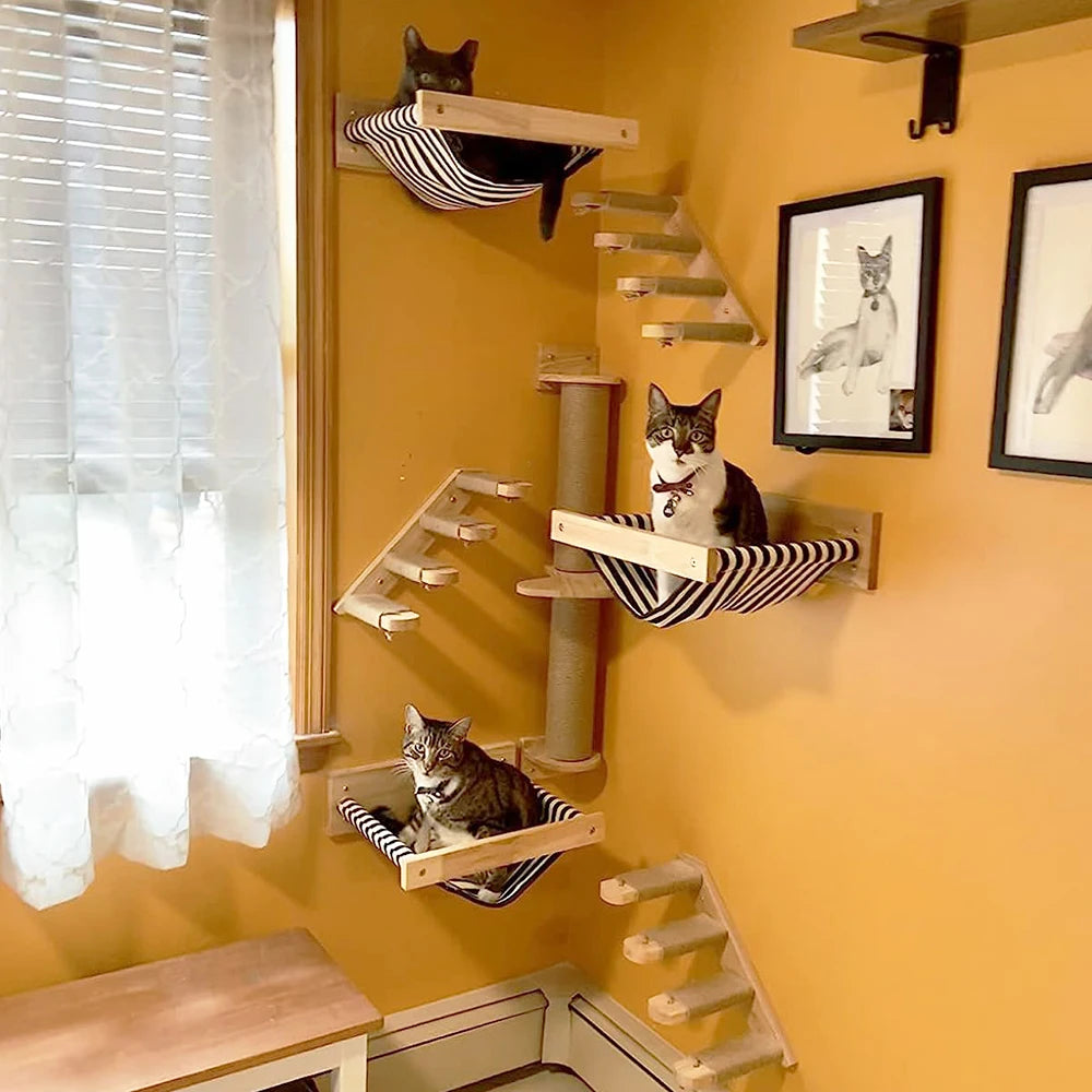 Cat Climb Wall Mount Furniture Scratching Post