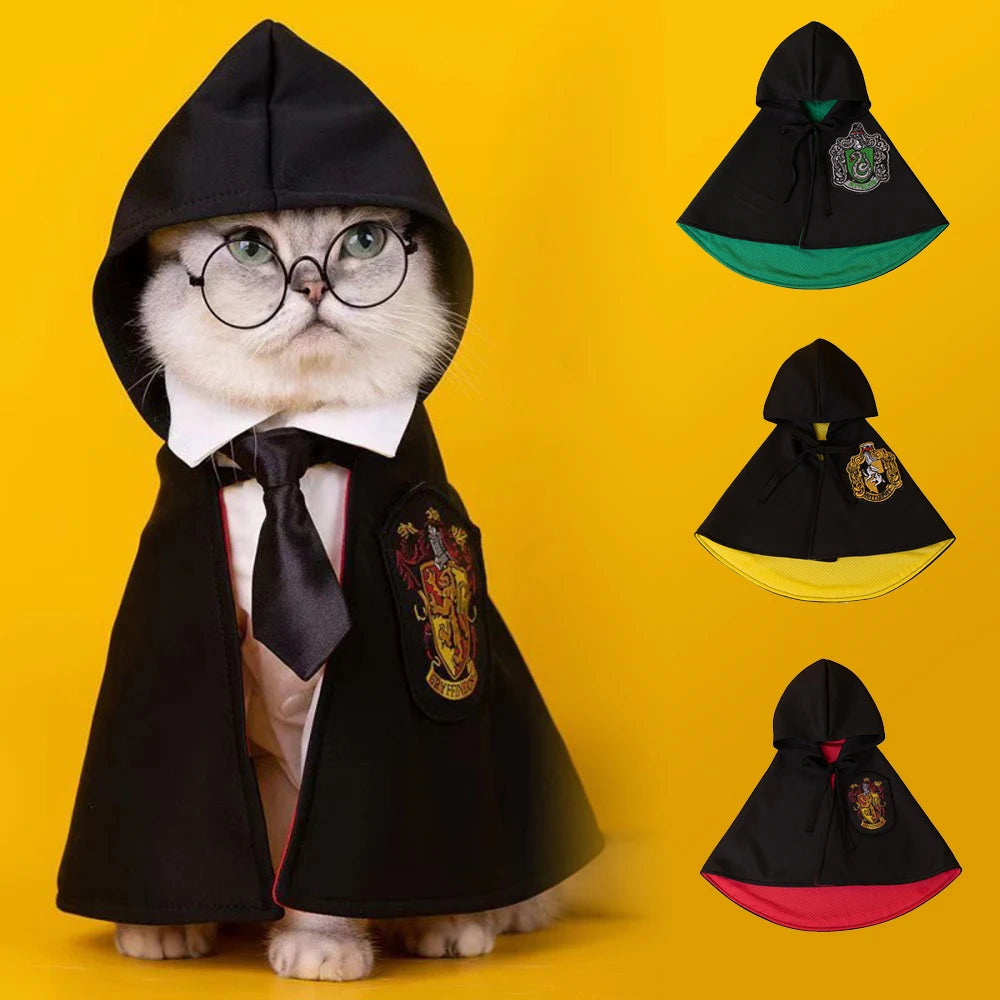 Cat Dog Cape Magician Costume