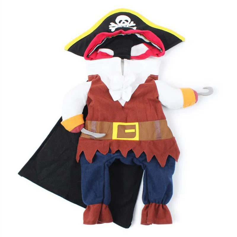 Cat Dog Halloween Pirate Costume