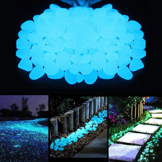 200 Pcs Glow Fish Tank Aquariums Decor Stones